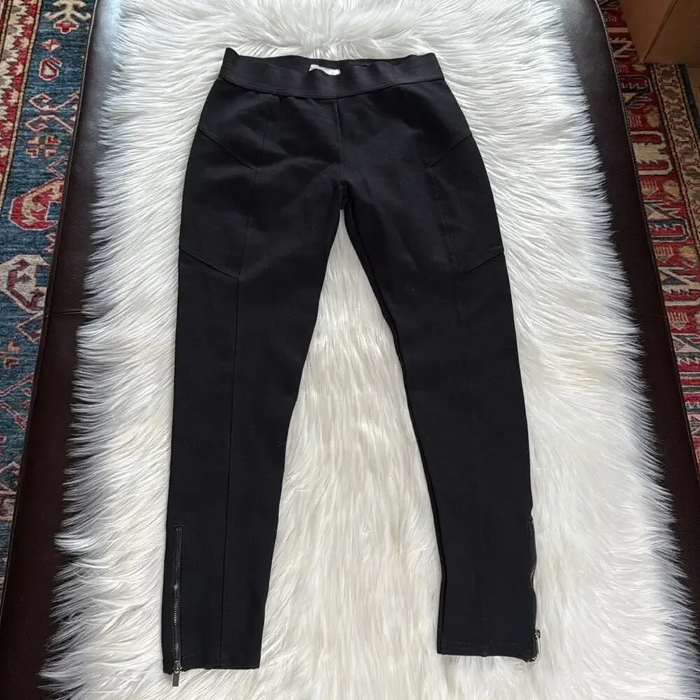 Abercrombie Black Ankle Zip Leggings